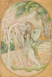 Sestup Gangy, ca. 1800. od Unbekannt