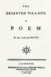 The Deserted Village, A Poem, c1770 od Unbekannt