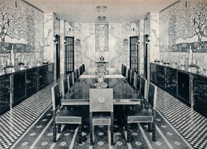 Jídelna paláce Stoclet, Brusel, Belgie, c1914 od Unbekannt