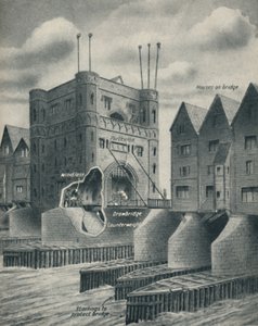 Padací most bránící London City, c1934 od Unbekannt