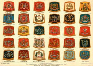 Bubnové prapory jízdních pluků britské armády, 1902 od Unbekannt