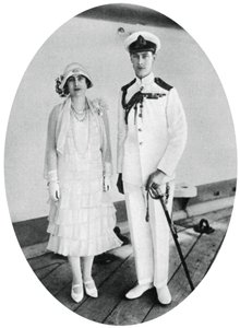 Vévoda a vévodkyně z Yorku na palubě HMS Renown, Malta, 1927, 1937 od Unbekannt
