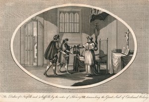 Vévodové z Norfolku a Suffolku požadují Velkou pečeť kardinála Wolseyho, 1529 1793 od Unbekannt