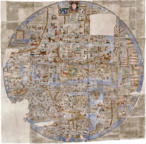 Mapa Ebstorf, c. 1300 od Unbekannt