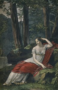 Císařovna Josephine v parku v Malmaison, 1809, 1896 od Unbekannt