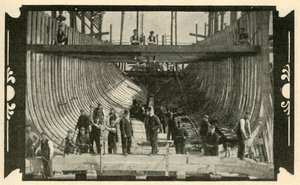 The English Vessel, Discovery, On The Stocks, 1901. od Unbekannt