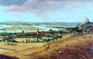 Okolí Londýna z Greenwiche, c1620-1630 od Unbekannt