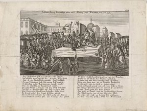 Poprava Ludvíka XVI. dne 21. ledna 1793 od Unbekannt