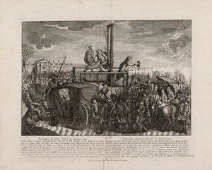 Poprava Ludvíka XVI. na Place de la Revolution dne 21. ledna 1793, c. 1793. od Unbekannt