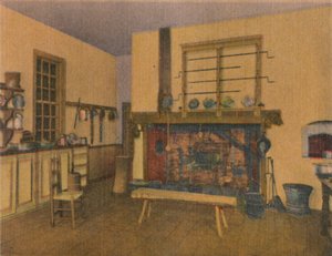 Rodinná kuchyně, 1946 od Unbekannt