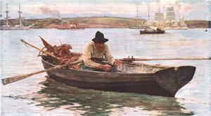 Rybář, c1902. od Unbekannt