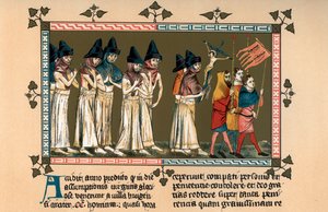 Flagellanti v Doorniku v roce 1349, 1903 od Unbekannt