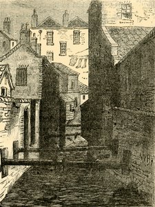 Fleet Ditch, od Červeného lva., c1872. od Unbekannt
