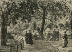 Květinové procházky, Kensington Gardens, c1876. od Unbekannt