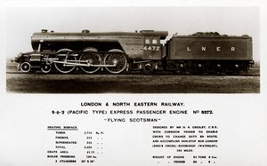 Parní lokomotiva Flying Scotsman, 20. století od Unbekannt