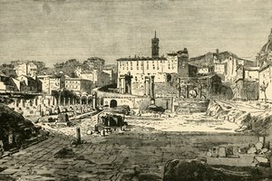Fórum v Římě, 1890. od Unbekannt