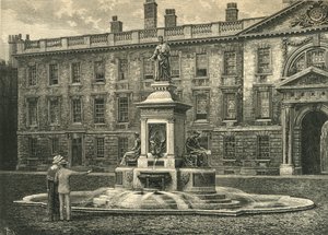 Fontána, Kings College, Cambridge, konec 19. století. od Unbekannt