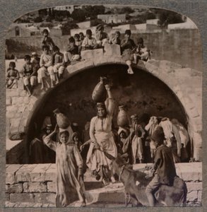 Fontána Panny Marie, Nazareth, c1900 od Unbekannt