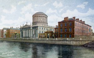 Čtyři soudy, Dublin, Irsko, 1900-c1920 od Unbekannt