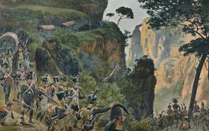 Francouzská armáda v horách Portugalska, 1896 od Unbekannt