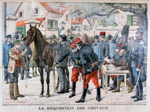 Francouzská armáda nakupující koně, 1904 od Unbekannt