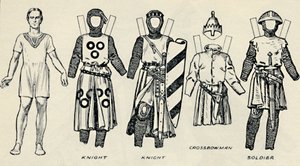 The Gallery of British Costume: How The English Dressed in King Johns Time, c1934 od Unbekannt