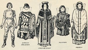 The Gallery of British Costume: The Dress of Danes & Later Anglo-Saxons, c1934 od Unbekannt