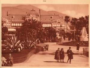 Zahrady a kasino, Nice, 1930. od Unbekannt
