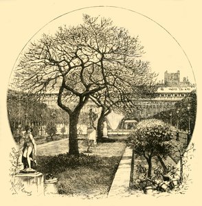 Zahrady královského paláce, Paříž, 1890. od Unbekannt
