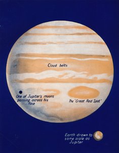 Obří planeta a jeho velká rudá skvrna, 1935 od Unbekannt