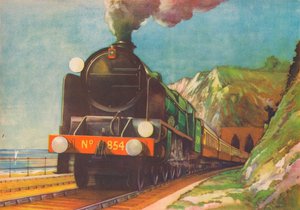 The Golden Arrow, S.R., opouštějící Shakespeares Cliff, Dover, 1940 od Unbekannt