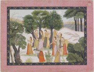 Gópí hledají Krišnu z Bhágavata Purány, ca. 1780. od Unbekannt
