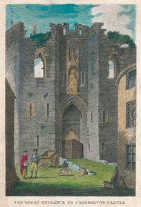Velký vchod do hradu Caernarvon, 1808. od Unbekannt