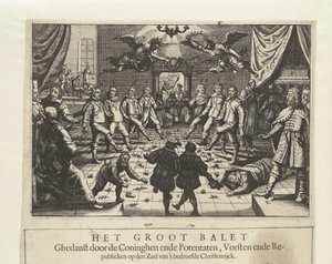 Velký evropský válečný balet, c. 1643. od Unbekannt