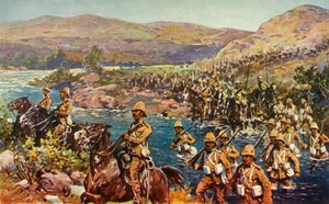 The Great Turning Movement - Crossing the Riet, 1901. od Unbekannt