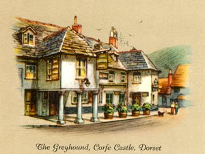 The Greyhound, Corfe Castle, Dorset, 1936. od Unbekannt