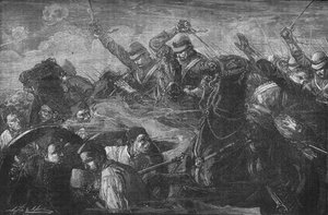 The Guards Charging the Guns at Kassassin, c1882 od Unbekannt