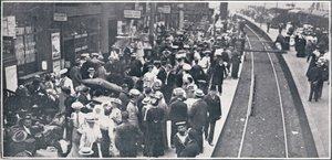 Sváteční exodus z Londýna, 1906 od Unbekannt
