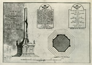 The Holwell Monument, c1820, 1925. od Unbekannt