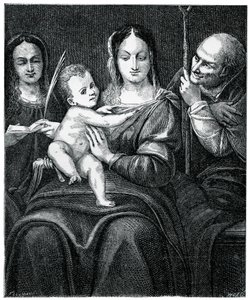 Svatá rodina se svatou Kateřinou, 1769, 1870 od Unbekannt