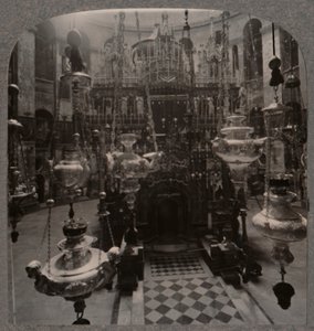 Kostel svatého hrobu, Jeruzalém, c1900 od Unbekannt