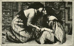 Hongi, Maorský pozdrav, c1948. od Unbekannt