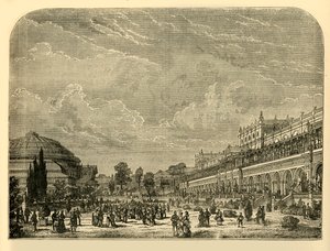 Zahradnická zahrada a výstavní budova, c1876. od Unbekannt