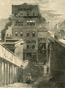 The Houses in Waterloo Bridge Road, c1878. od Unbekannt