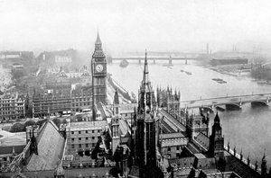 Houses of Parliament, jak je vidět z Victoria Tower, Westminster, Londýn, c1905 od Unbekannt
