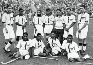 Indický hokejový tým, vítězové zlaté medaile, olympijské hry v Berlíně, 1936 od Unbekannt