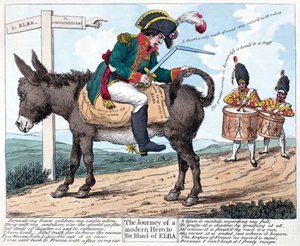 Cesta moderního hrdiny na ostrov Elba, 1814. od Unbekannt
