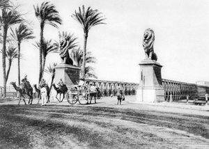 Most Kasr-El-Nil, Káhira, Egypt, 20. léta 20. století od Unbekannt