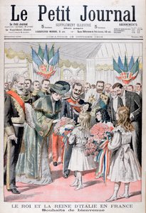 Král a královna Itálie ve Francii, 1903 od Unbekannt