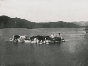 Jezerní palác, Udaipur, Indie, 1895. od Unbekannt